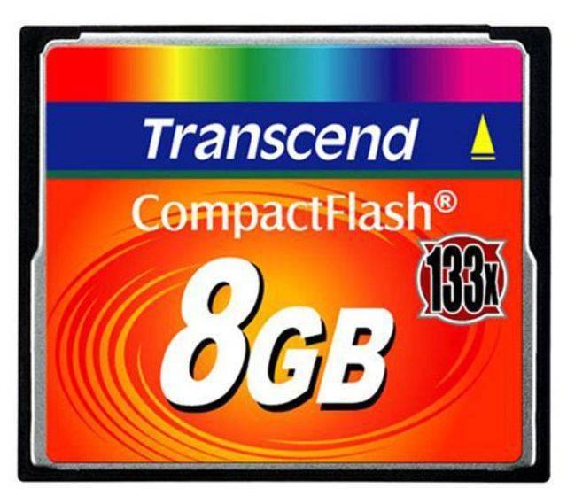 Флеш карта CF 8GB Transcend, 133X, TS8GCF133
