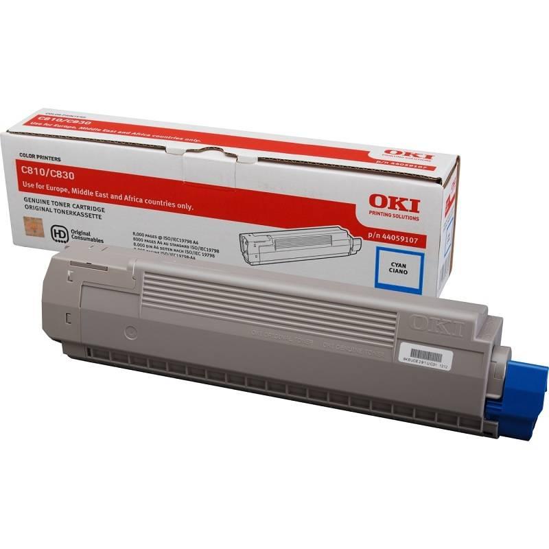 Тонер-картридж Oki C810/830 8K (cyan), 44059119/44059107