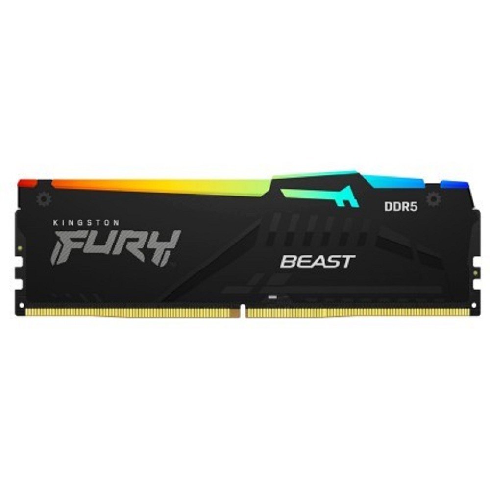 Kingston DDR5 DIMM 32GB DRAM (16GBx2) 5200MHz CL40 FURY Beast Black KF552C40BBAK2-32