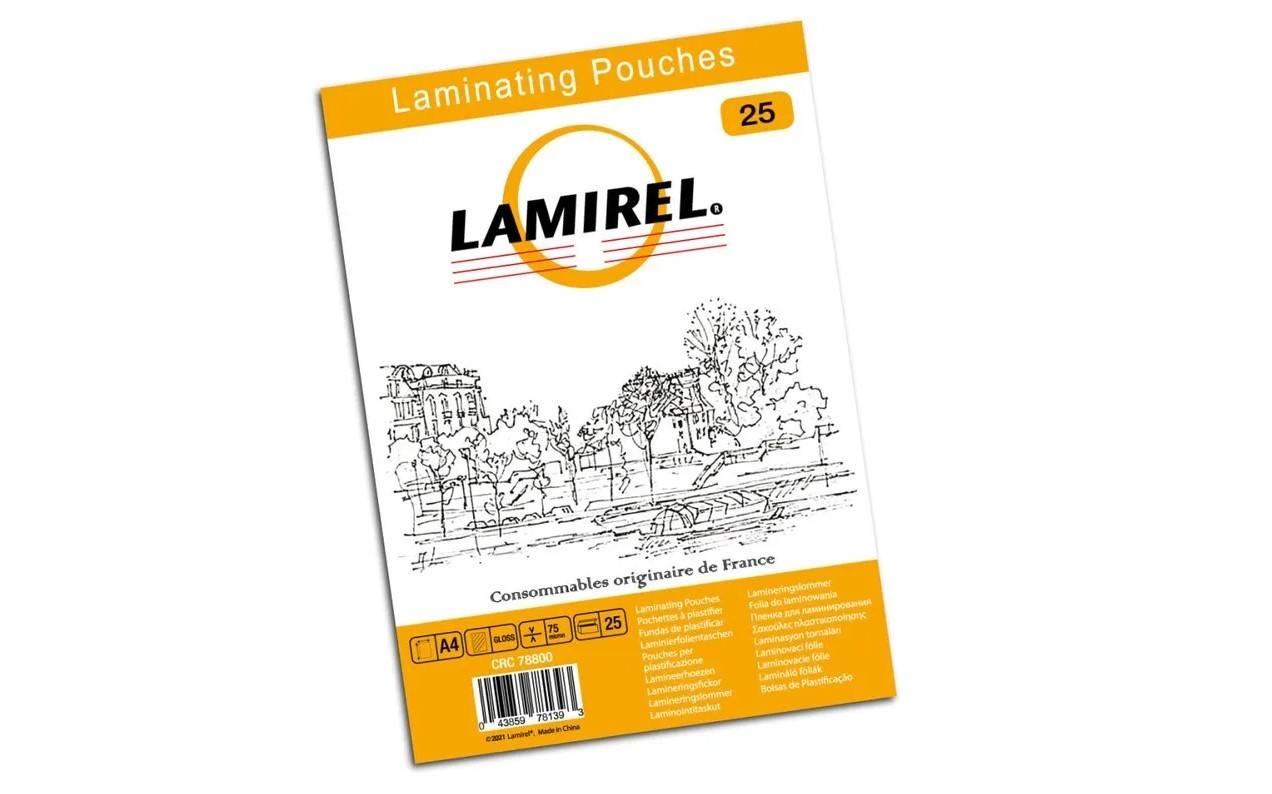 Lamirel Пленка для ламинирования А4, 75мкм, 25 шт., LA-78800