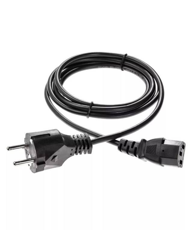 Кабель компьютер - розетка 220V <1.8м> (Европейский стандарт), TELECOM, TP021-1.8-BK