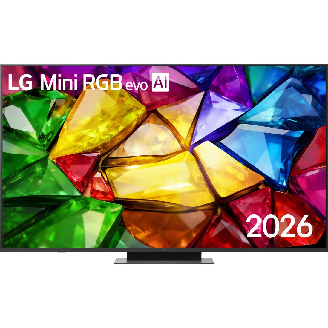 Телевизор ЖК 65'' LG/ 65", Ultra HD, MiniRGB LED, Precision Dimming Technology , Smart TV (WebOS 26), Wi-Fi 5, DVB-T2/C/S2, MR, 120Hz Native (VRR 144Hz), 2.0ch (20W), 3хHDMI, 1хUSB, 2 Pole, черный графит, 2026, 65MRGB86B6A.ARUG