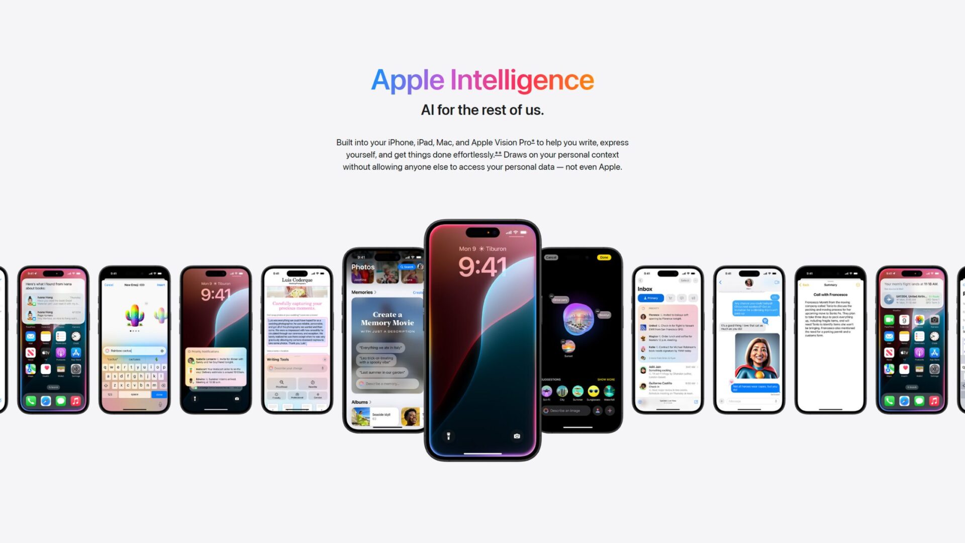 Apple расширила возможности Apple Intelligence на iPhone, iPad и Mac
