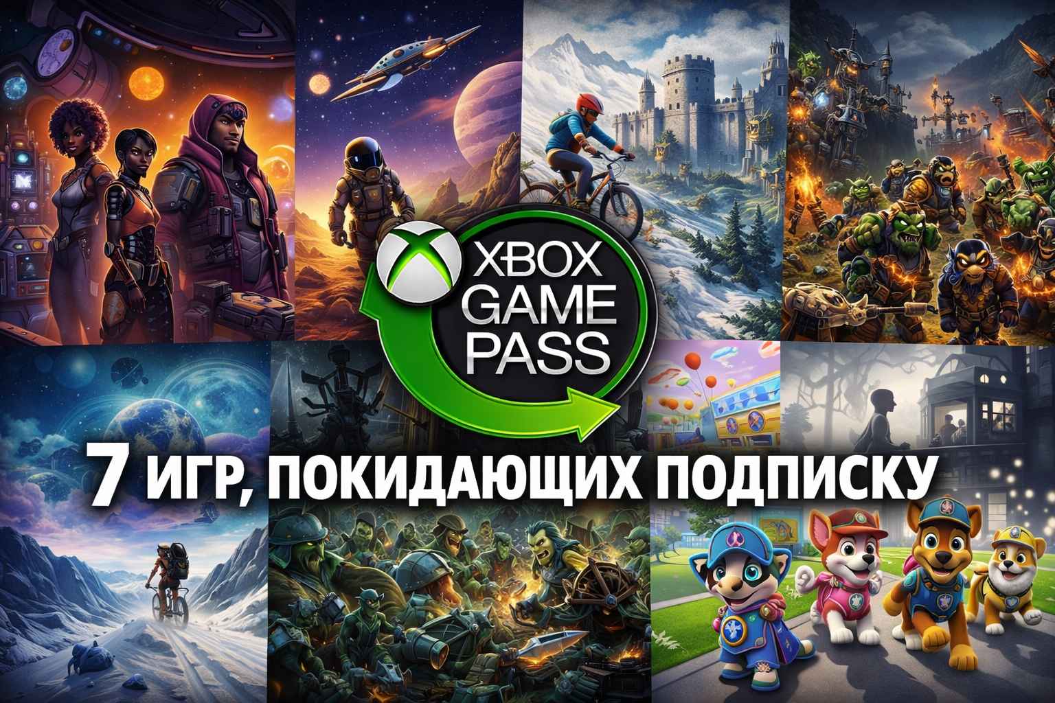 Семь игр покидают Xbox Game Pass: что удалят 31 января