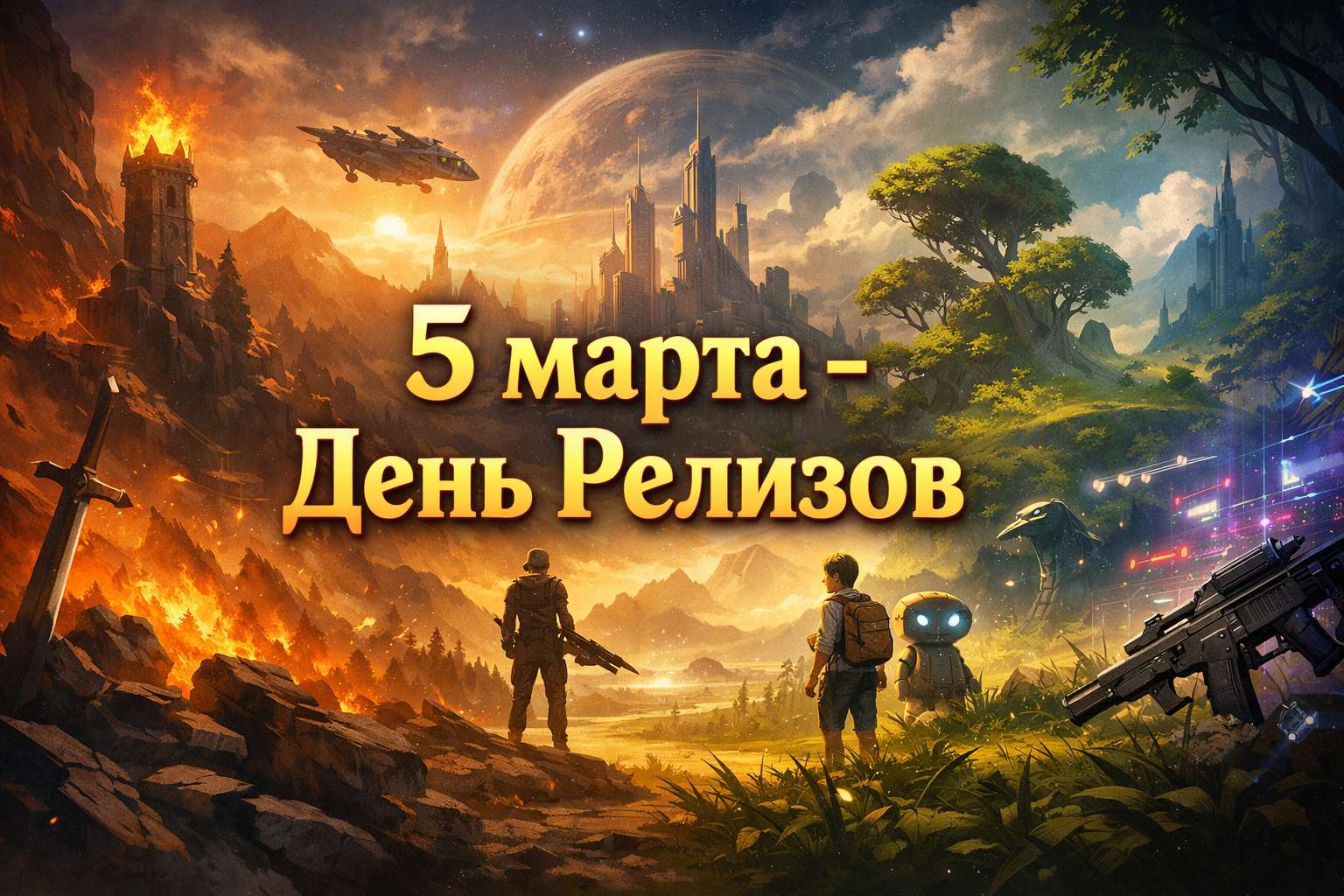 5 марта станет одним из самых насыщенных дней для геймеров